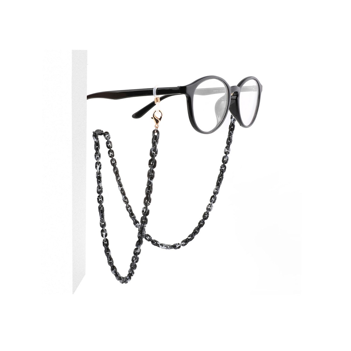Marble Black Eyeglass Chain